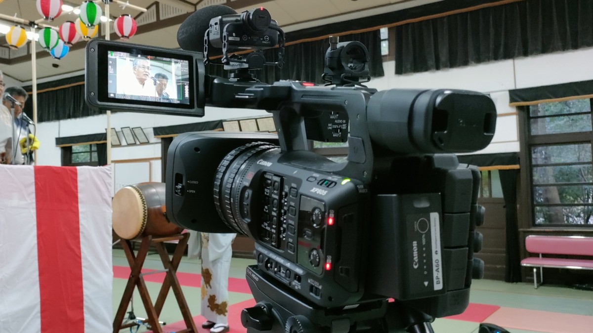 滋賀県東近江市の旧湖東歴史民俗資料館・錬成館にて江州音頭の映像と音声の収録を担当させていただきました。